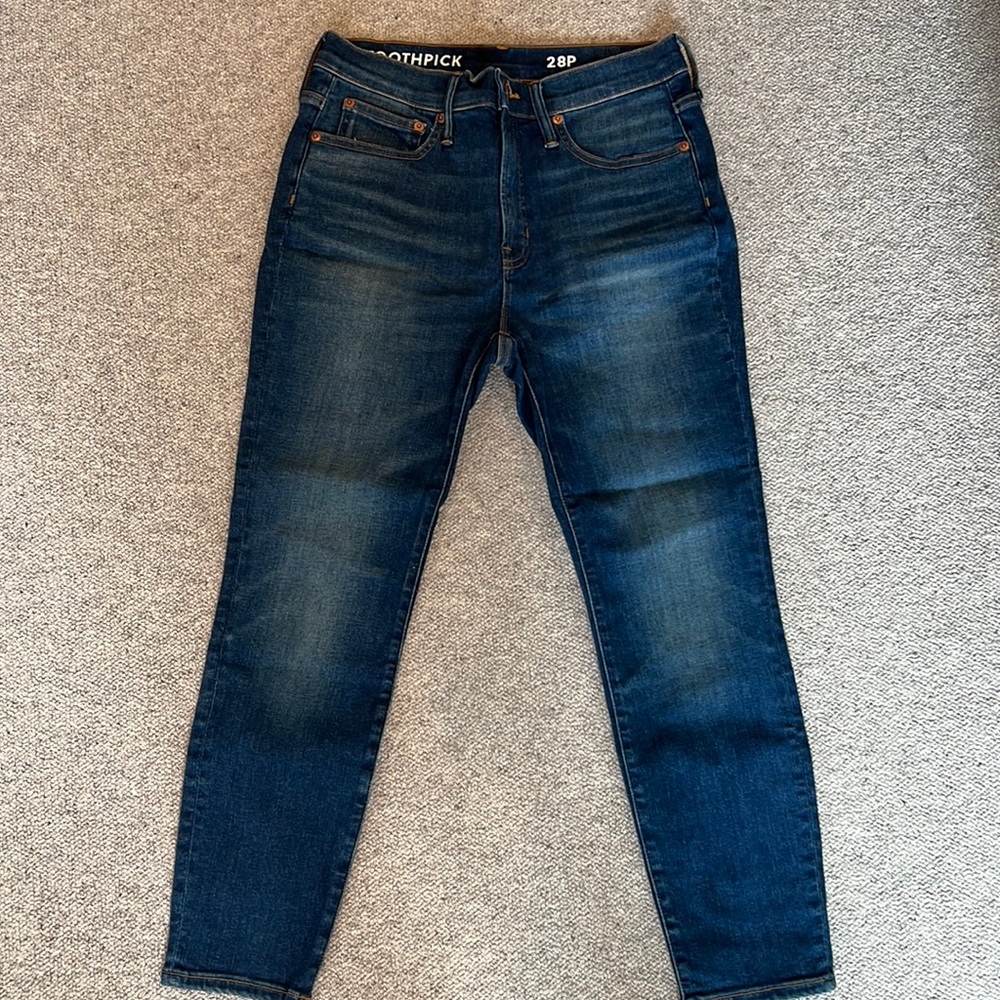 J.Crew dark jeans 28P never worn.